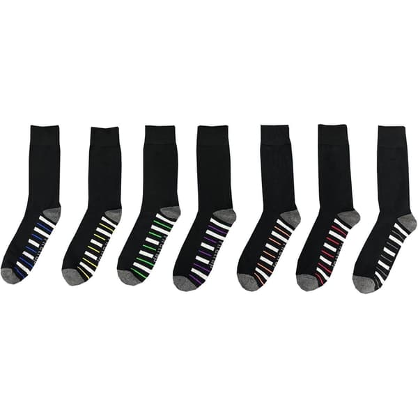 Firetrap Ankelstrumpor för män, randiga (7-pack)
