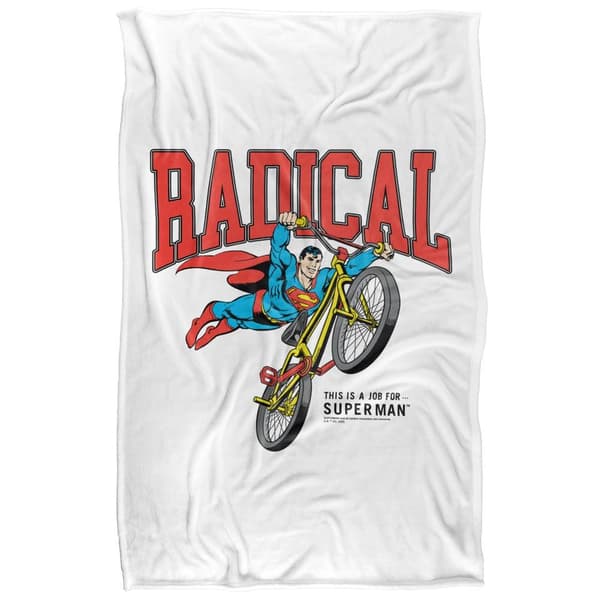 Superman Radical Biker Soft Touch Blanket