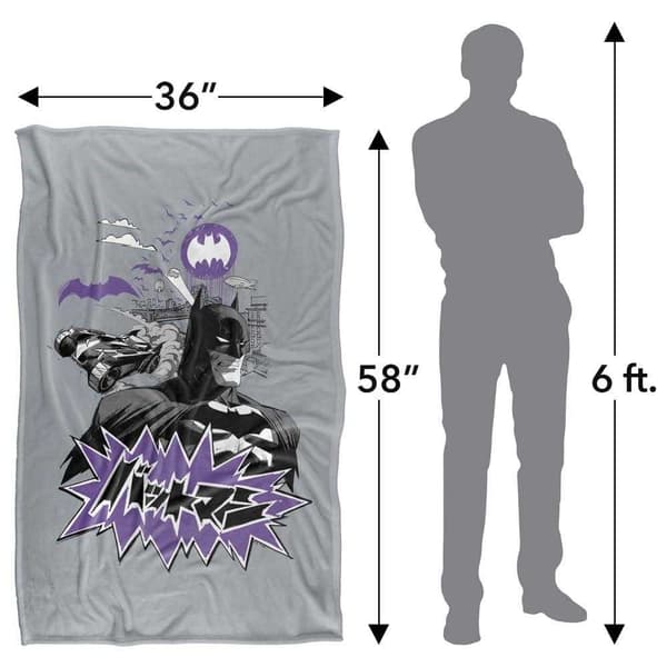 Batman Kanji Skyline Blanket