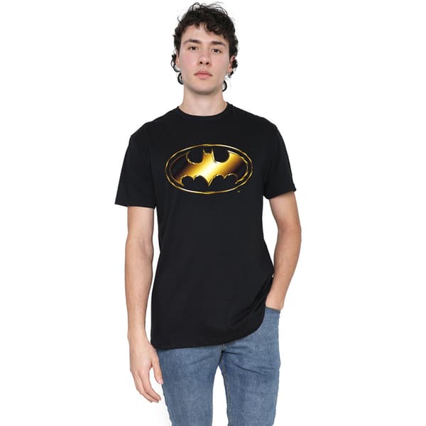 Batman Herr T-shirt med kromlogotyp