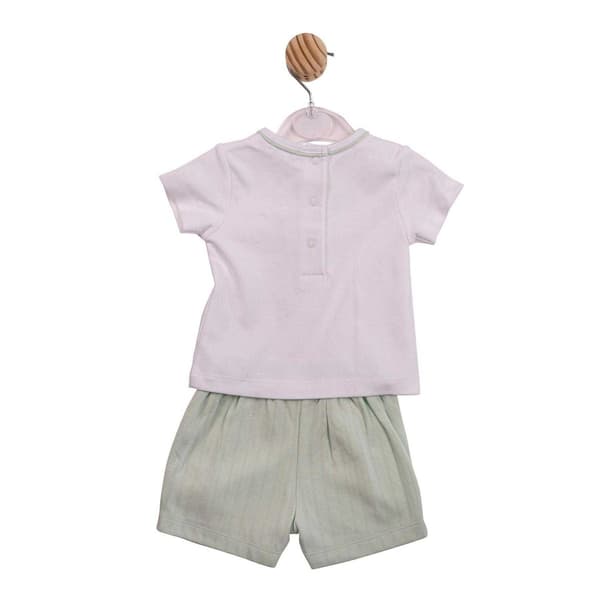 Mintini Baby Jacquard Top & Bottom Set