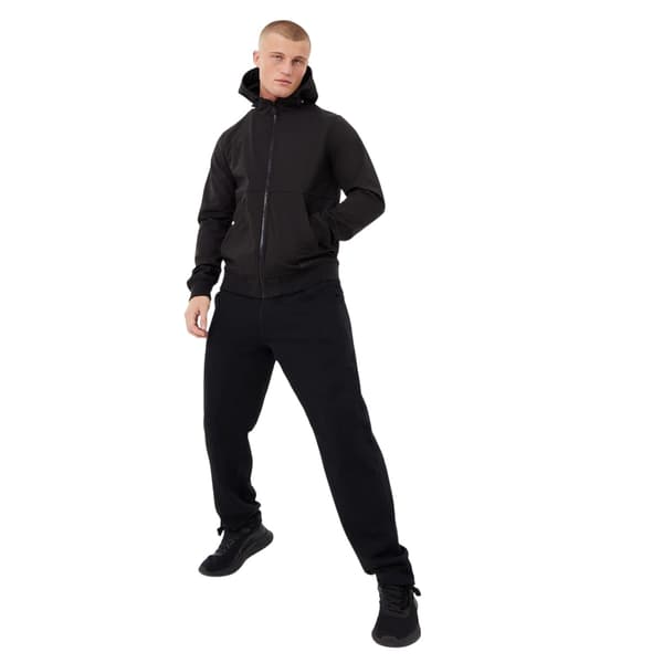Everlast Mens Plain Hooded Soft Shell Jacket
