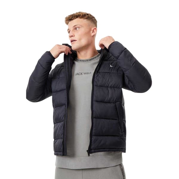 Jack Wills Herr Kershaw Broderad Logotyp Hooded Jacka