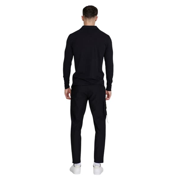 SikSilk Herr Slim Långärmad Pikétröja