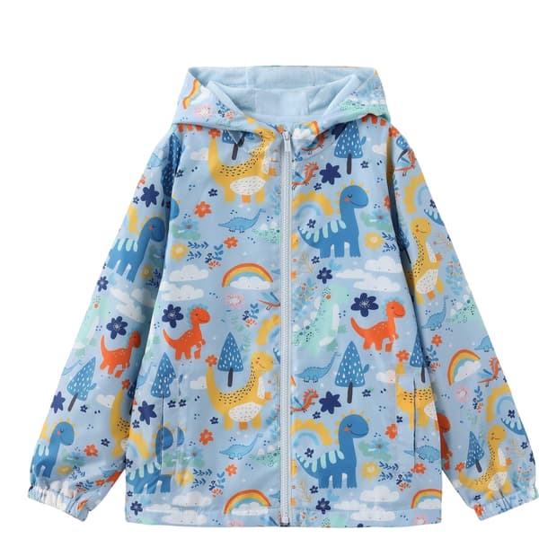 Star Boys Dinosaur Polyester All-Over Print Jacket