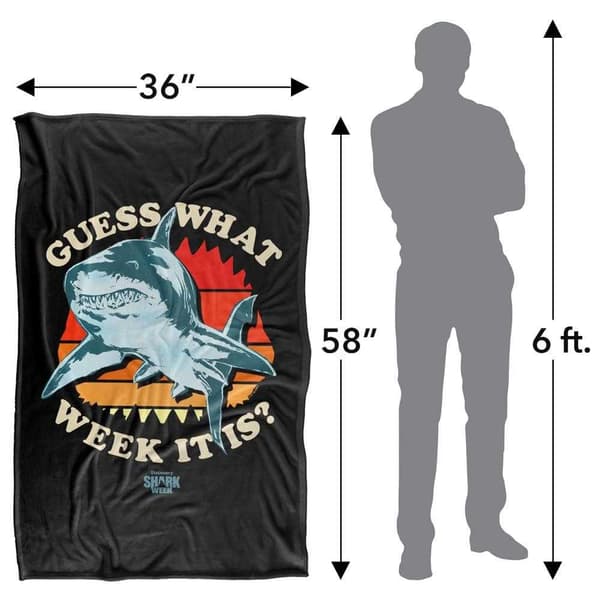 Shark Week Guess What Week It Is? Soft Touch Blanket