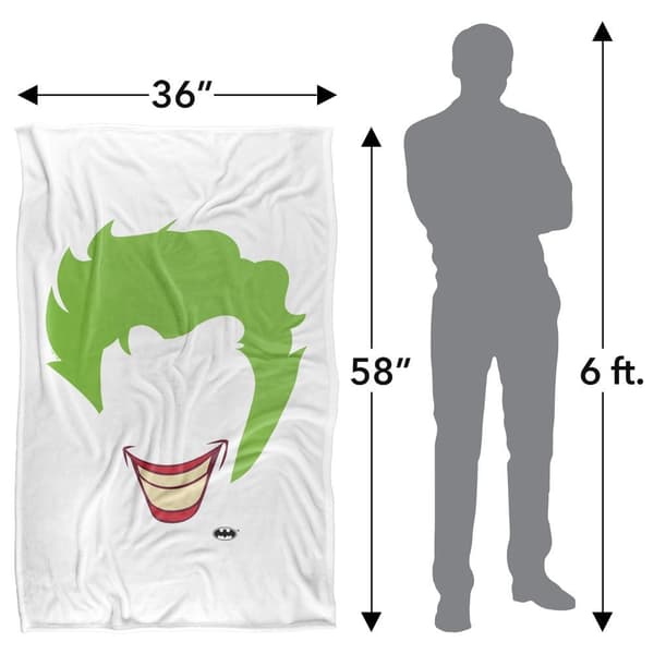 The Joker Large Face Supersoft Blanket