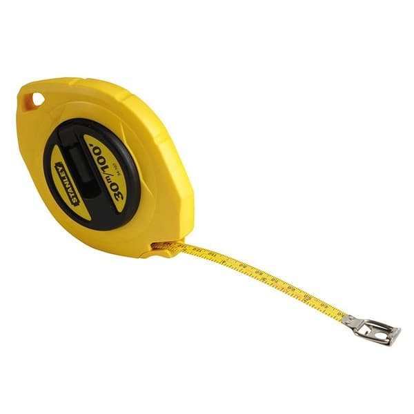 Stanley Hand Tools Closed Case Steel Long Tape 30m/100ft (width 10mm)