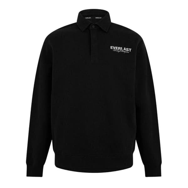 Everlast Herr Logotyp Långärmad Pikétröja