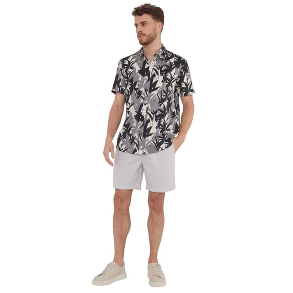 Threadbare Mens Leaf Print Regular Shirt
