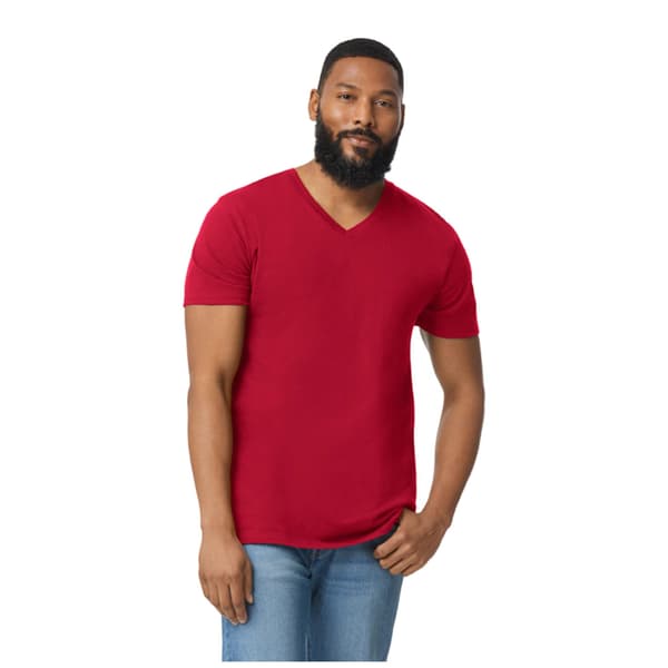 Gildan Herr Soft Style V-ringad kortärmad T-shirt