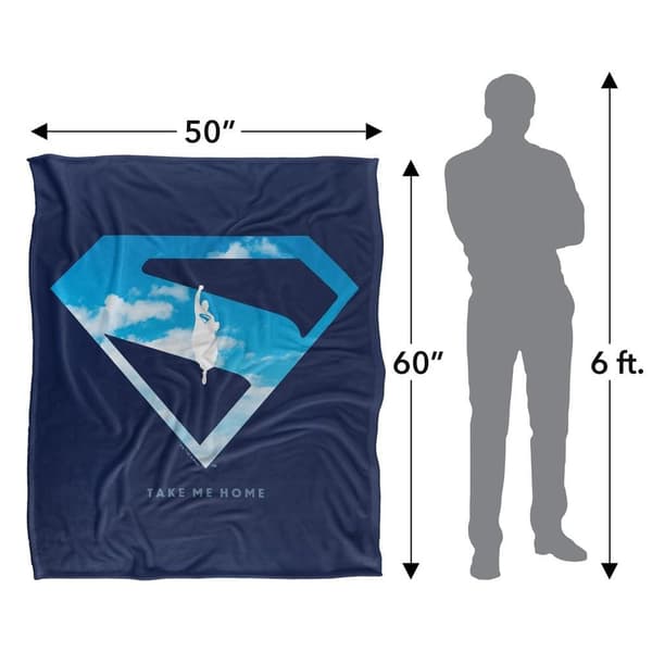 Superman 2025 Cloud Shield Soft Touch Blanket