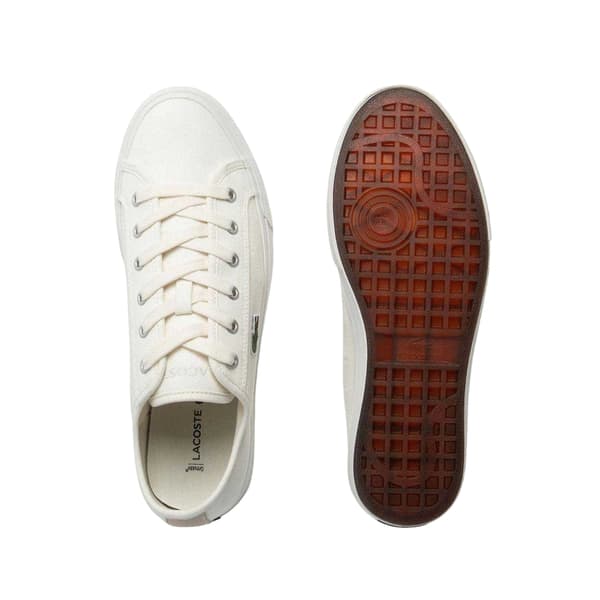 Lacoste Mens Backcourt Canvas Trainers