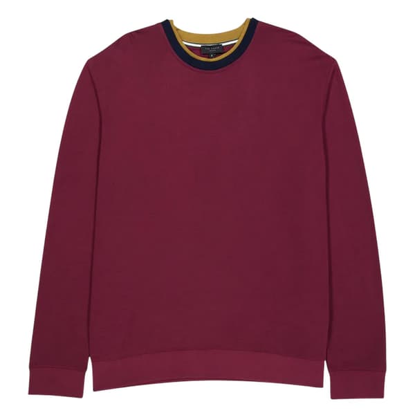 Ted Baker Mens Knitted Layered Regular Sweatshirt