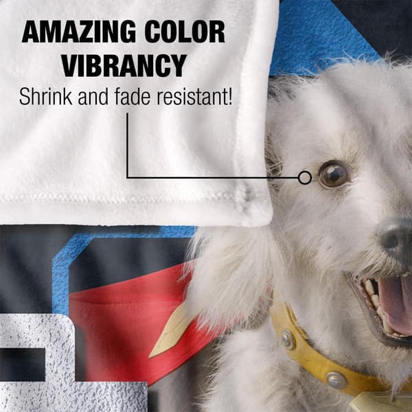 Superman Silky Diamond Krypto Supersoft Blanket