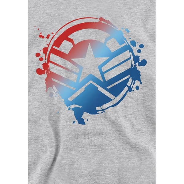 Captain America Barn/Kids Gradient Shield Heather Pull Over Hoodie