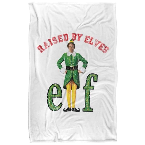 Elf Raised By Elves Soft Touch Christmas Blanket