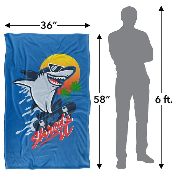Shark Week Skateboard Soft Touch Blanket