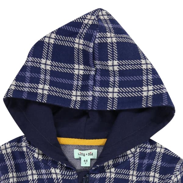 Lilly & Sid Childrens/Kids Checked Hoodie