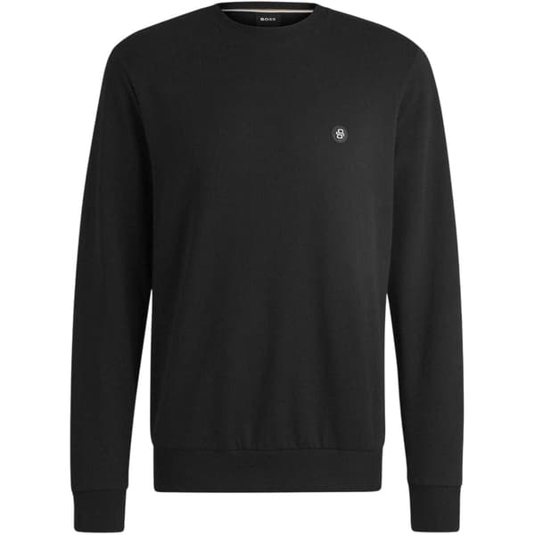 Boss Mens Patch Crew Neck Sweatshirt