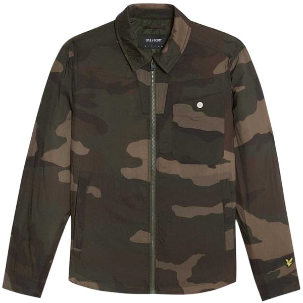 Lyle & Scott Herrskjorta i kamouflagebomull
