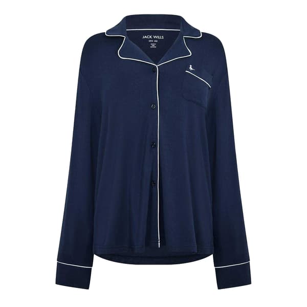 Jack Wills Womens/Ladies Collared Long Pyjama Set