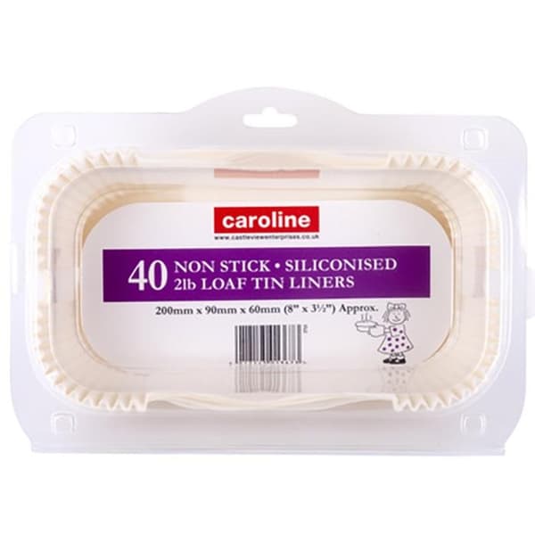 Caroline avlång bakform, 2lb, 40-pack, 1715