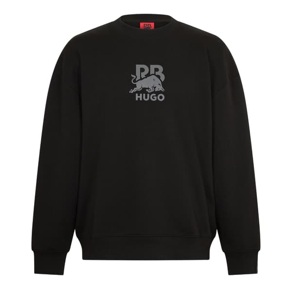 Hugo Mens Ribbed Collar Sweatshirt