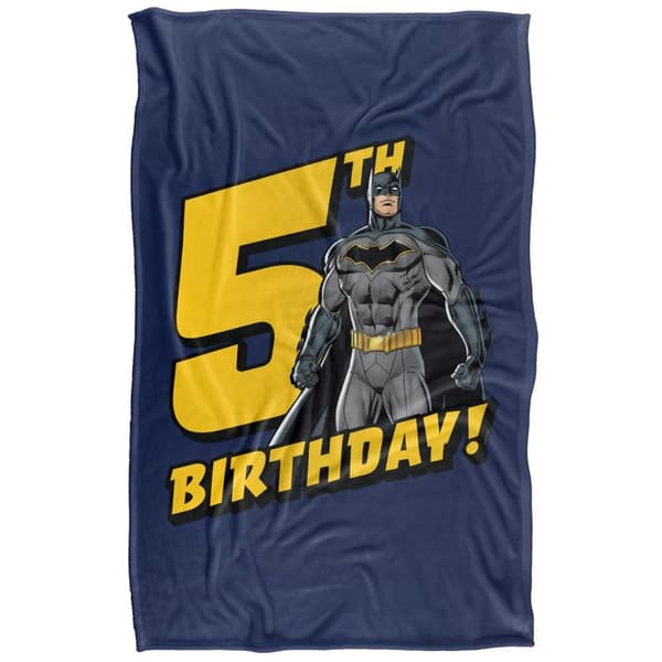 Batman 5th Birthday Blanket