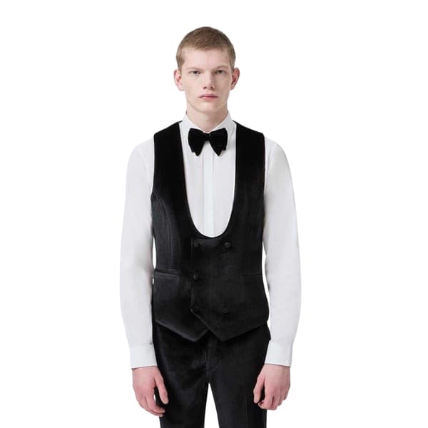 Twisted Tailor Herr Väst i Sammet Slim Tuxedo