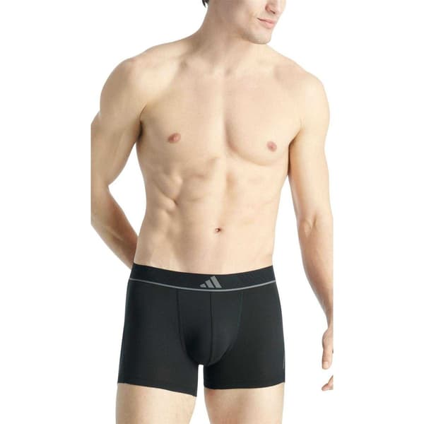 Adidas Mens Active Micro Flex Boxer Briefs (Pack of 3)