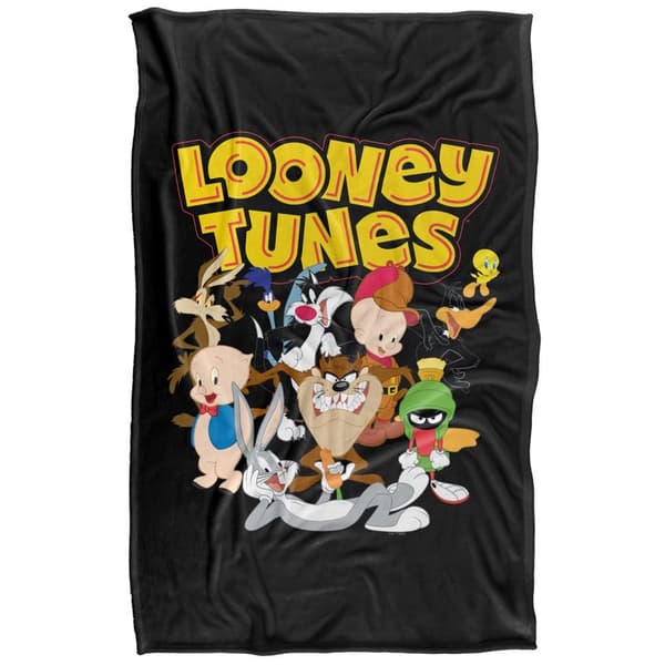 Looney Tunes Group Soft Touch Logo Blanket