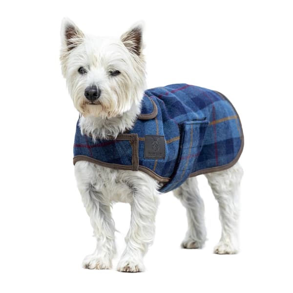 Digby & Fox Checked Tweed Dog Coat