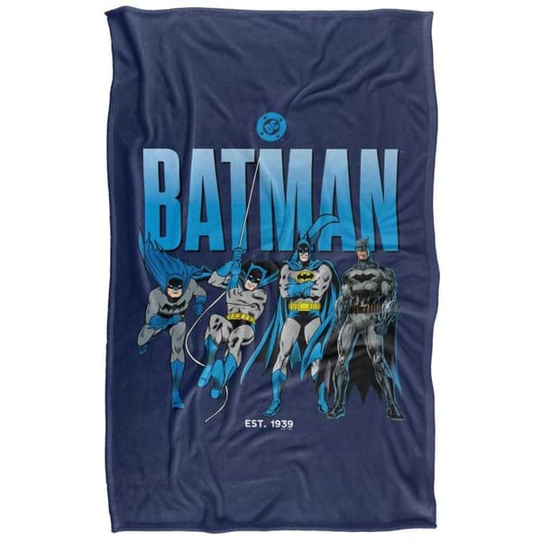 Batman The Years Line Up Soft Touch Blanket