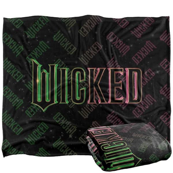 Wicked Movie Logo Soft Touch Blanket