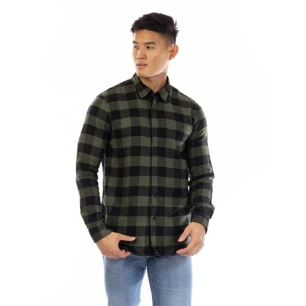 Peter Werth Mens Brodie Checked Collared Long-Sleeved Shirt