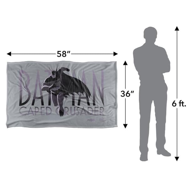 Batman Caped Crusader Running Soft Touch Blanket