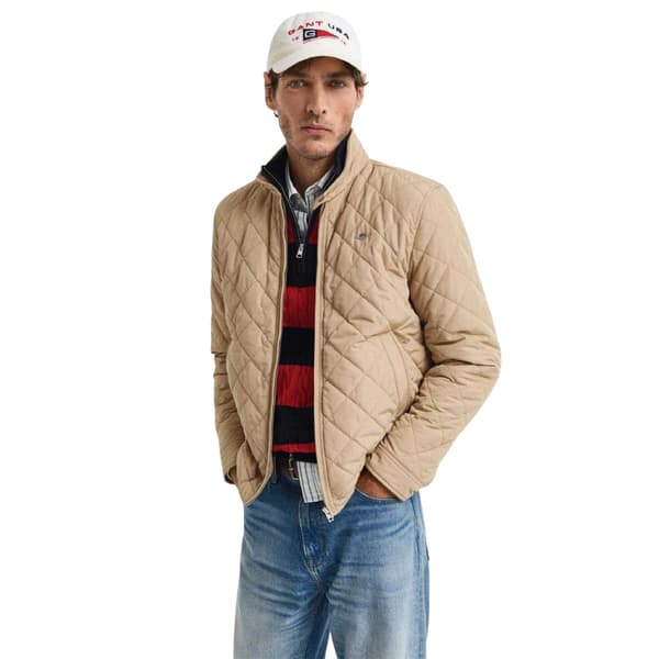 Gant Herr Windcheater Diamond Quilt Jacka