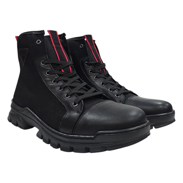 Firetrap Mens Lucas Leather Combat Boots