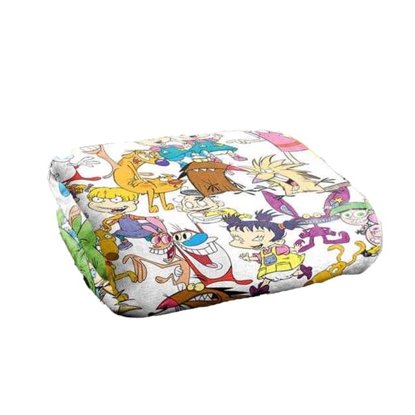 Nickelodeon Silky Collage Supersoft Blanket