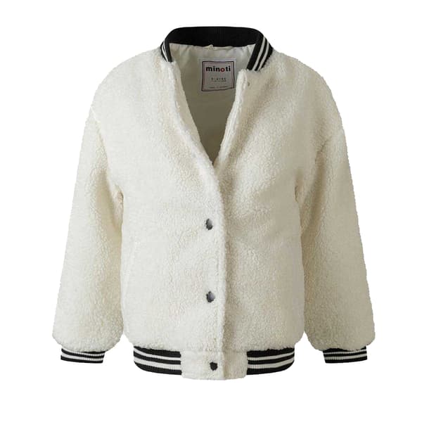 Minoti Flickor Teddy Fleece Bomberjacka