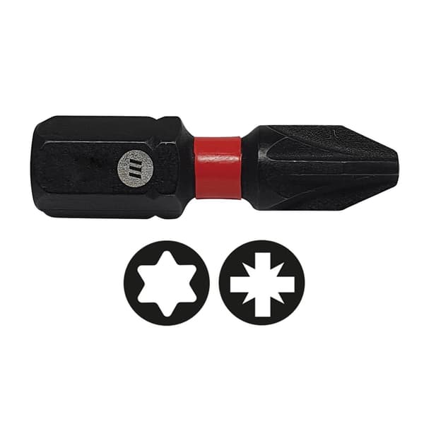 Forgefix Forgefast Impact Bits, Pozidriv Compatible