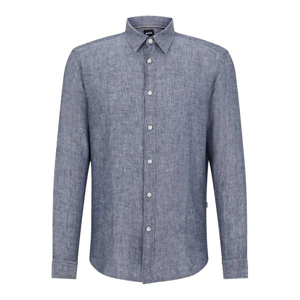 Boss Mens Liam Collared Long-Sleeved Shirt