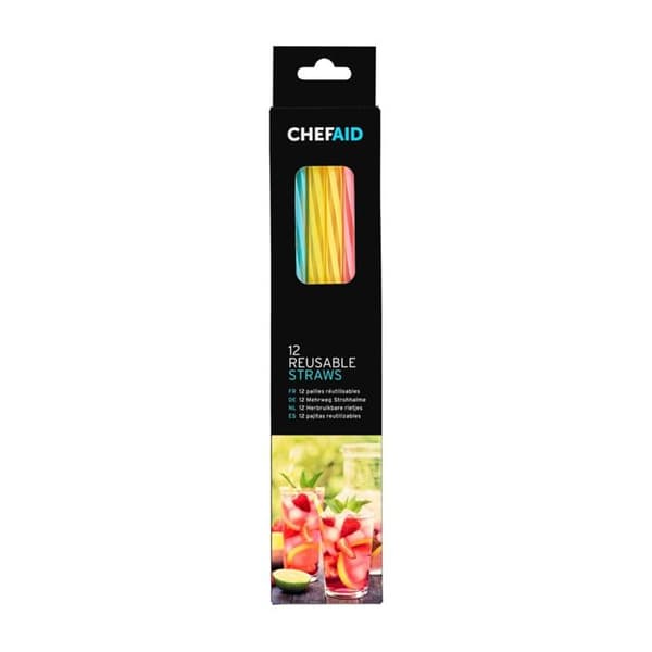 Chef Aid Återanvändbart sugrör (12-pack)