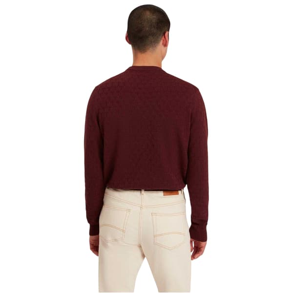Ted Baker Herrtröja med rund hals och stickade detaljer