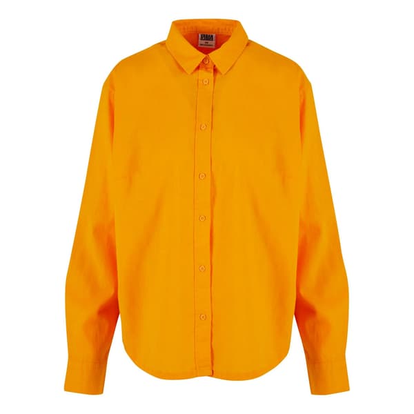 Urban Classics Dam Linneblandning Oversized Skjorta