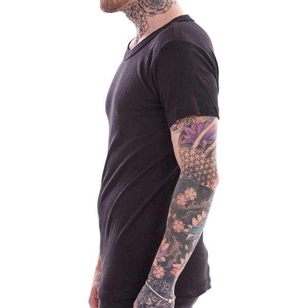 Heatforce Termisk V-ringad Kortärmad Baselayer Topp för Herr (3-pack)