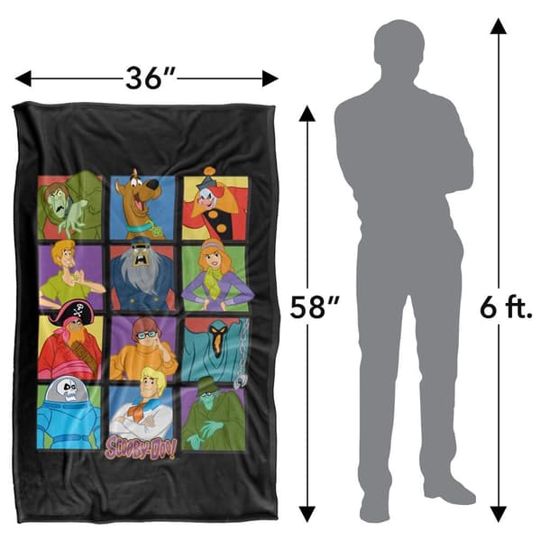 Scooby Doo Character Square Blanket