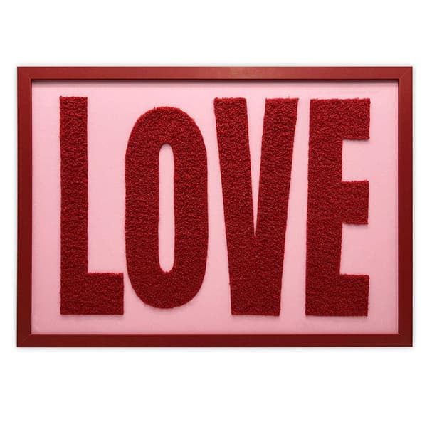 Lola West Love Tufted Framed Print