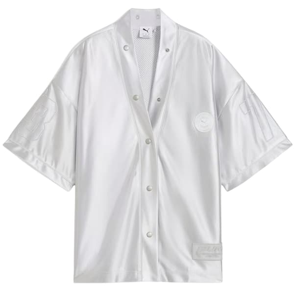 Puma Dam Tryckt Overshirt med Avslappnad Passform